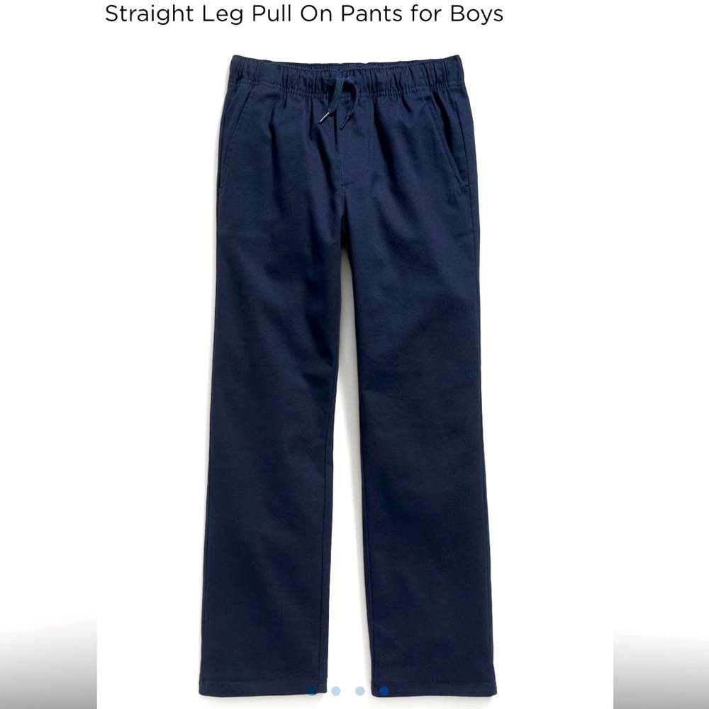 Old Navy Straight Leg Pull On Pants - Navy Blue
